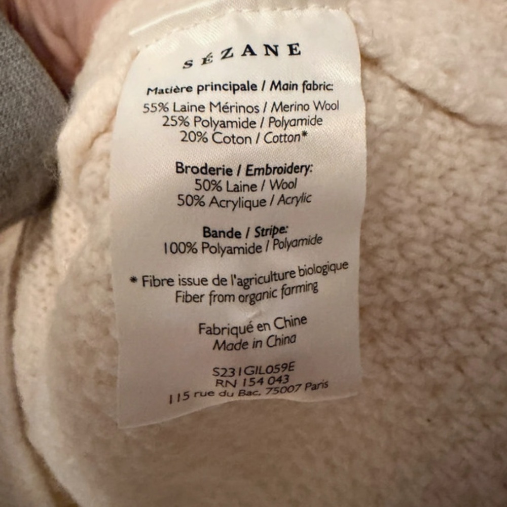 Sezane Jelani Cardigan sz M - Picture 5 of 6